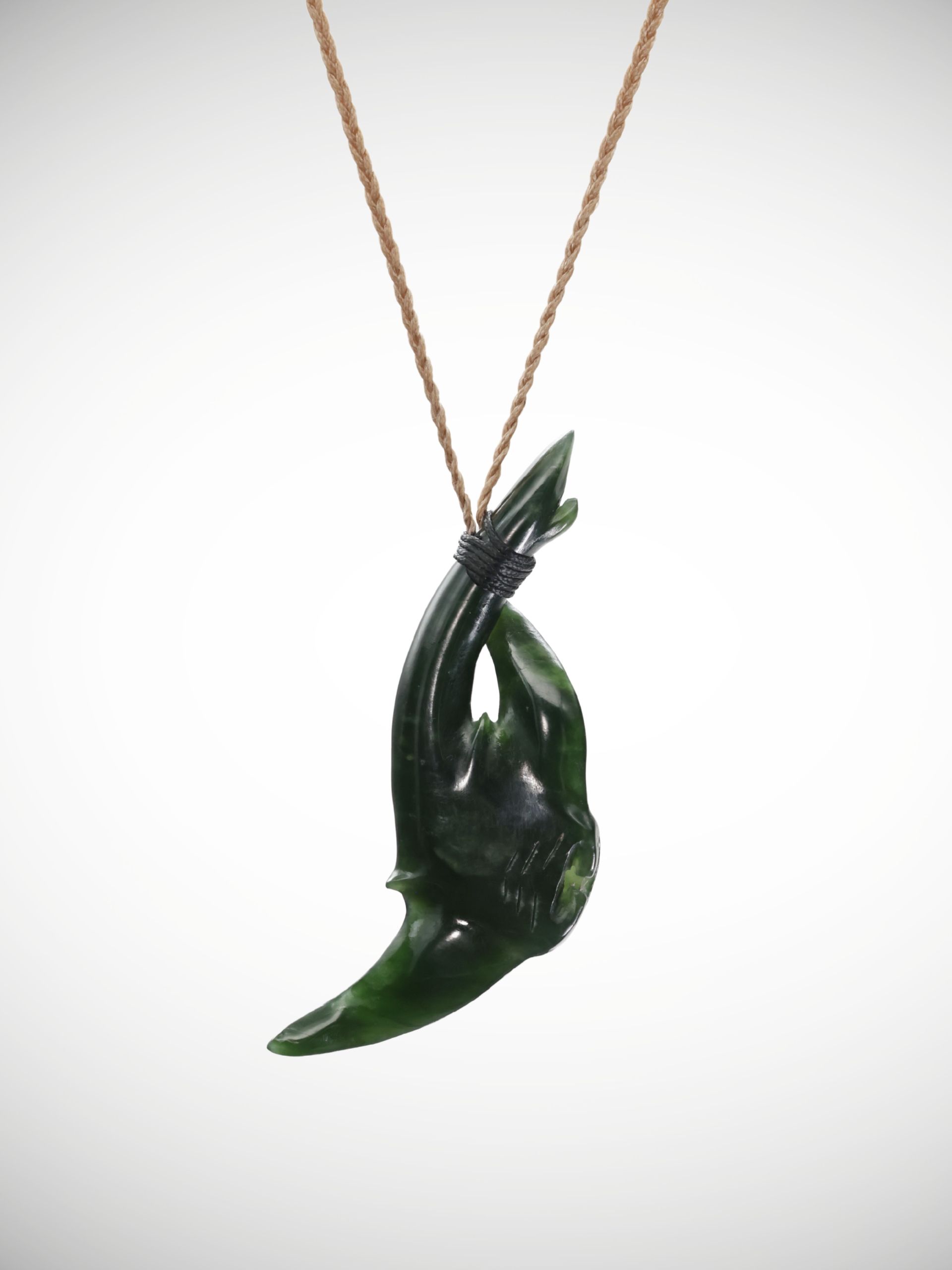 Moko Pounamu Te Whai Rahi (Manta Ray) Genuine NZ Kawakawa Greenstone - Haumoana