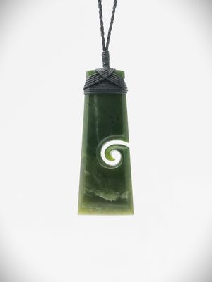 Moko Pounamu Toki NZ Genuine Hapopo Greenstone - Te Rauporoa