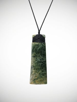 Moko Pounamu Toki NZ Genuine Kahotea Greenstone - Pukepoto