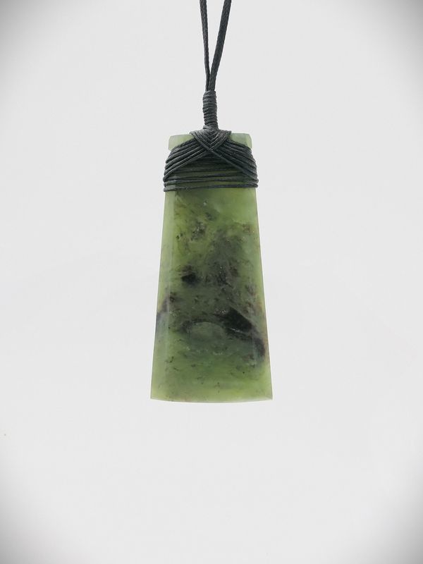 Moko Pounamu Toki NZ Genuine Hapopo Greenstone - Tuariki