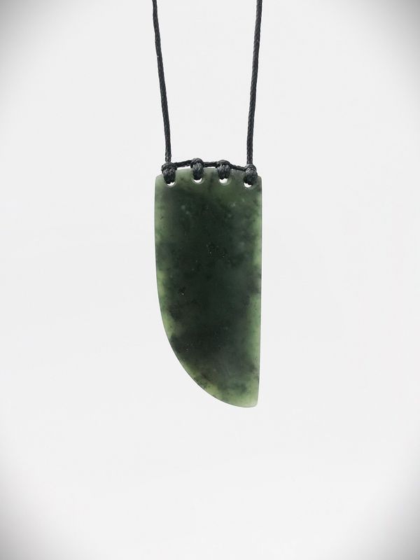 Moko Pounamu Rei Niho NZ Genuine Hapopo Greenstone - Te Rangi