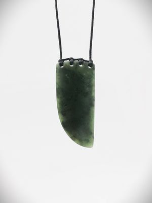 Moko Pounamu Rei Niho NZ Genuine Hapopo Greenstone - Te Rangi
