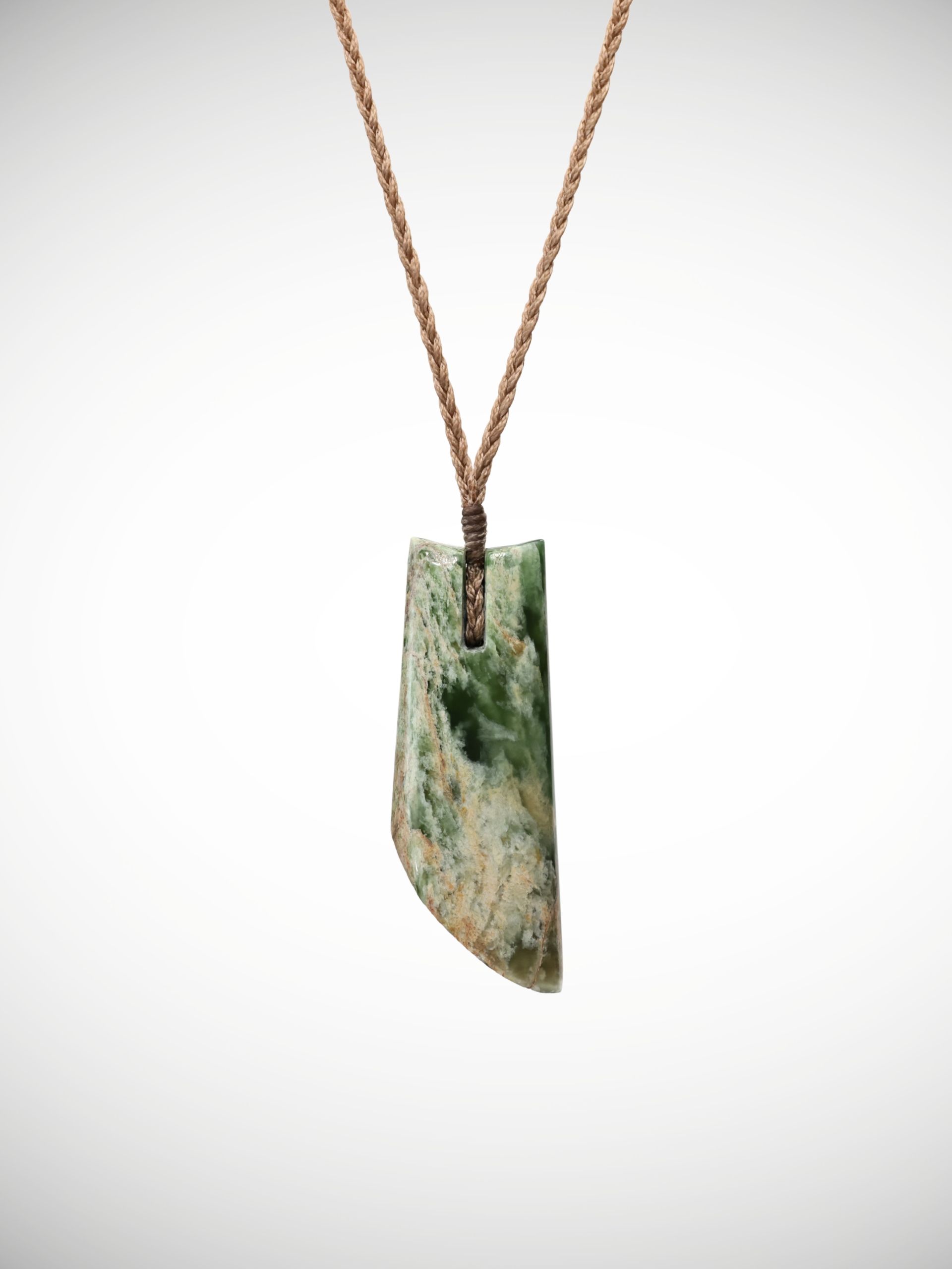 Moko Pounamu Toki Genuine NZ Kahurangi Flower Greenstone - Muritai