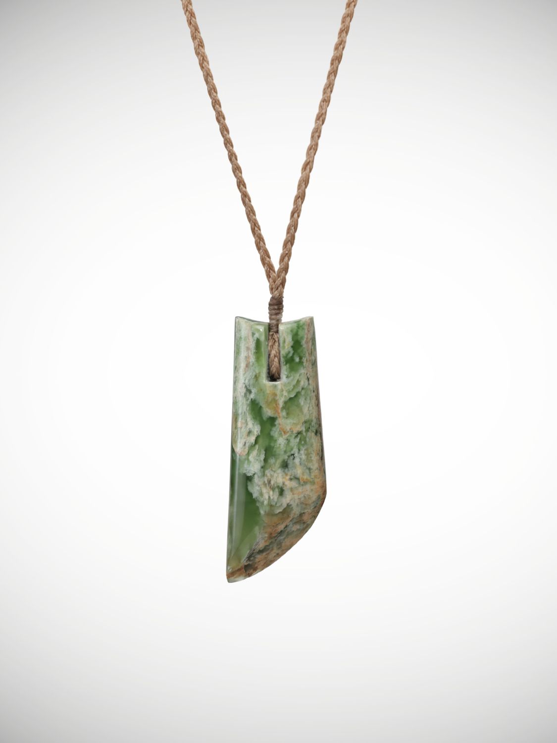 Moko Pounamu Toki Genuine NZ Kahurangi Flower Greenstone - Muritai