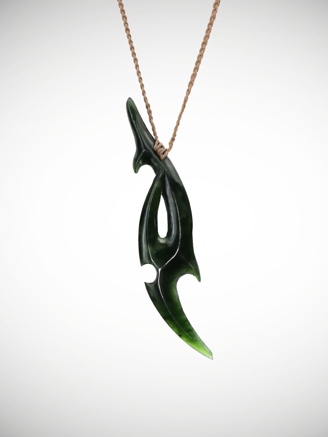 Moko Pounamu Te Whai Rahi (Manta Ray) Genuine NZ Kawakawa Greenstone - Motuoapa