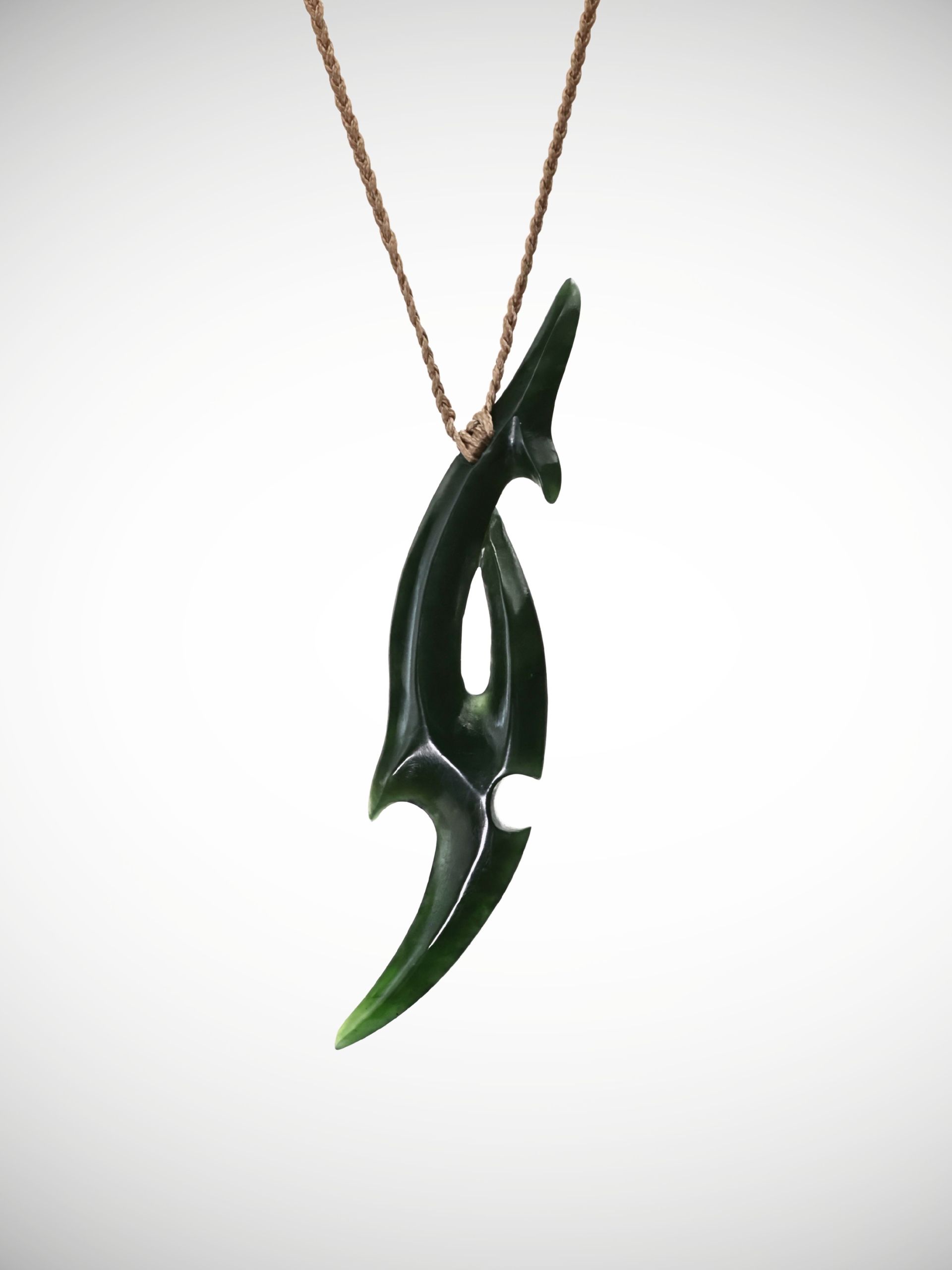 Moko Pounamu Te Whai Rahi (Manta Ray) Genuine NZ Kawakawa Greenstone - Motuoapa