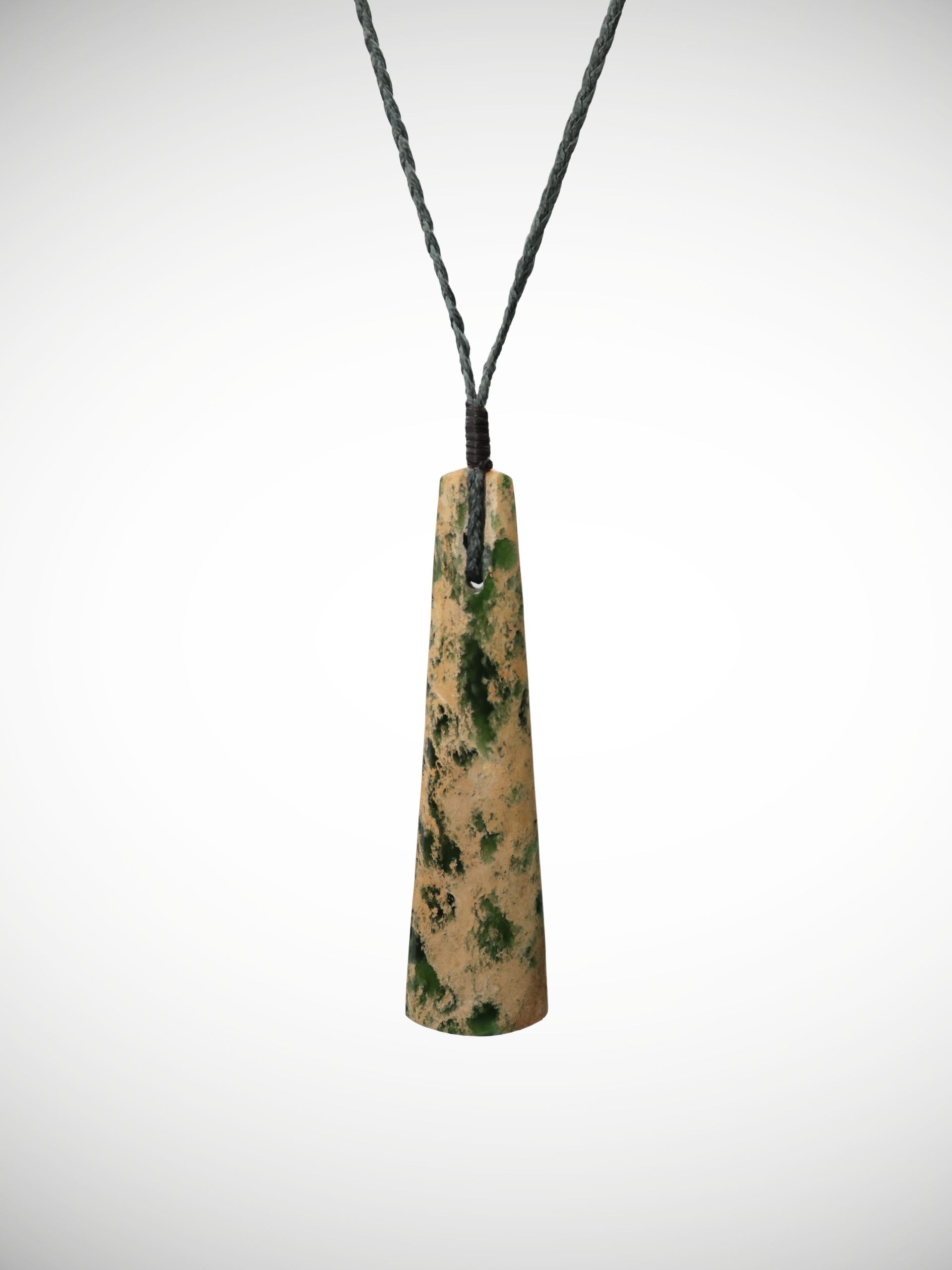 Moko Pounamu Toki Genuine NZ Marsden Flower Greenstone - Ohakune