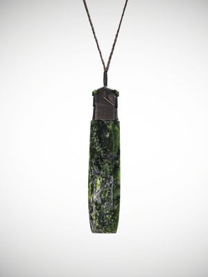 Moko Pounamu Toki Genuine NZ Douglas Creek Serpentinite Greenstone - Onuku