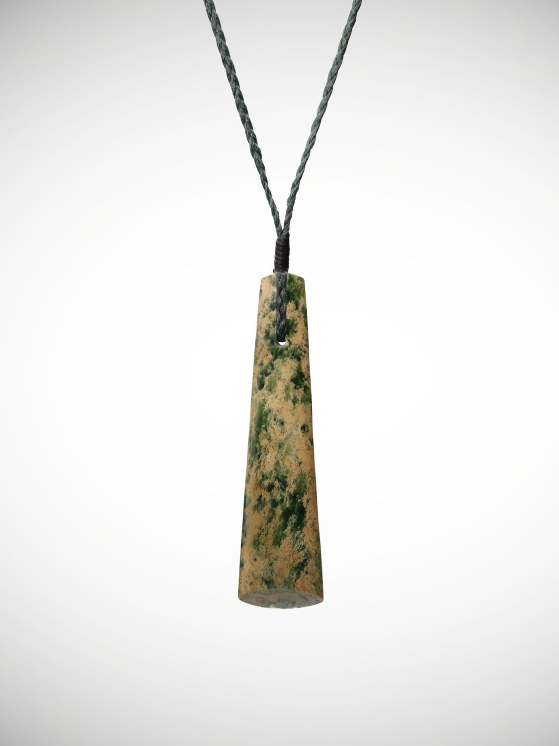 Moko Pounamu Toki Genuine NZ Marsden Flower Greenstone - Ohakune