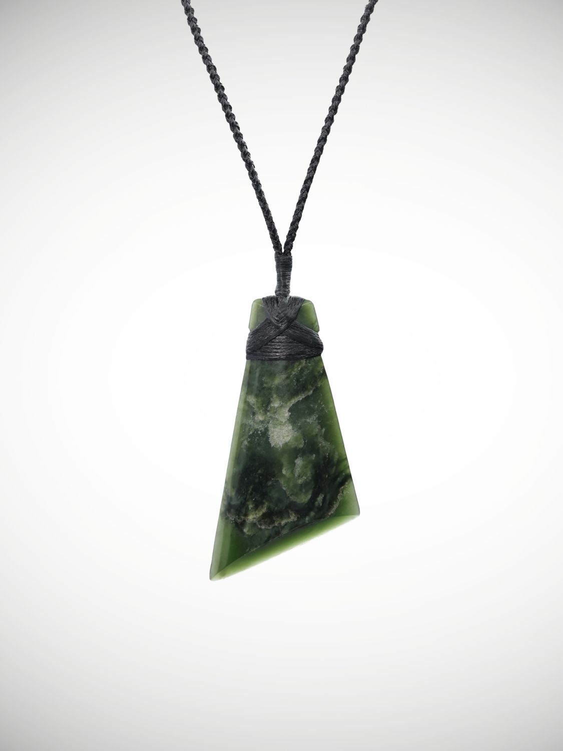 Moko Pounamu Toki Genuine NZ Kawakawa Flower Greenstone - Ohangai