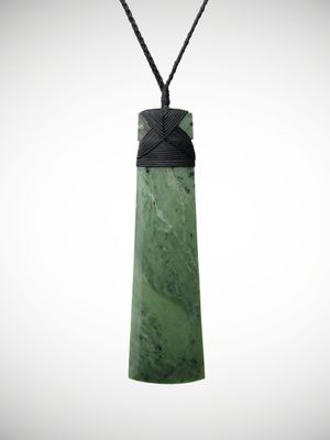 Moko Pounamu Toki Genuine NZ Kahotea Flower Greenstone - Motukina Moko Pounamu Toki Genuine NZ Kahotea Flower Greenstone - Motukina