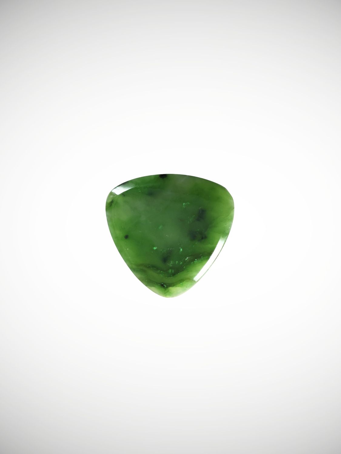 Moko Pounamu Guitar Pick Genuine NZ Kawakawa Greenstone  18148