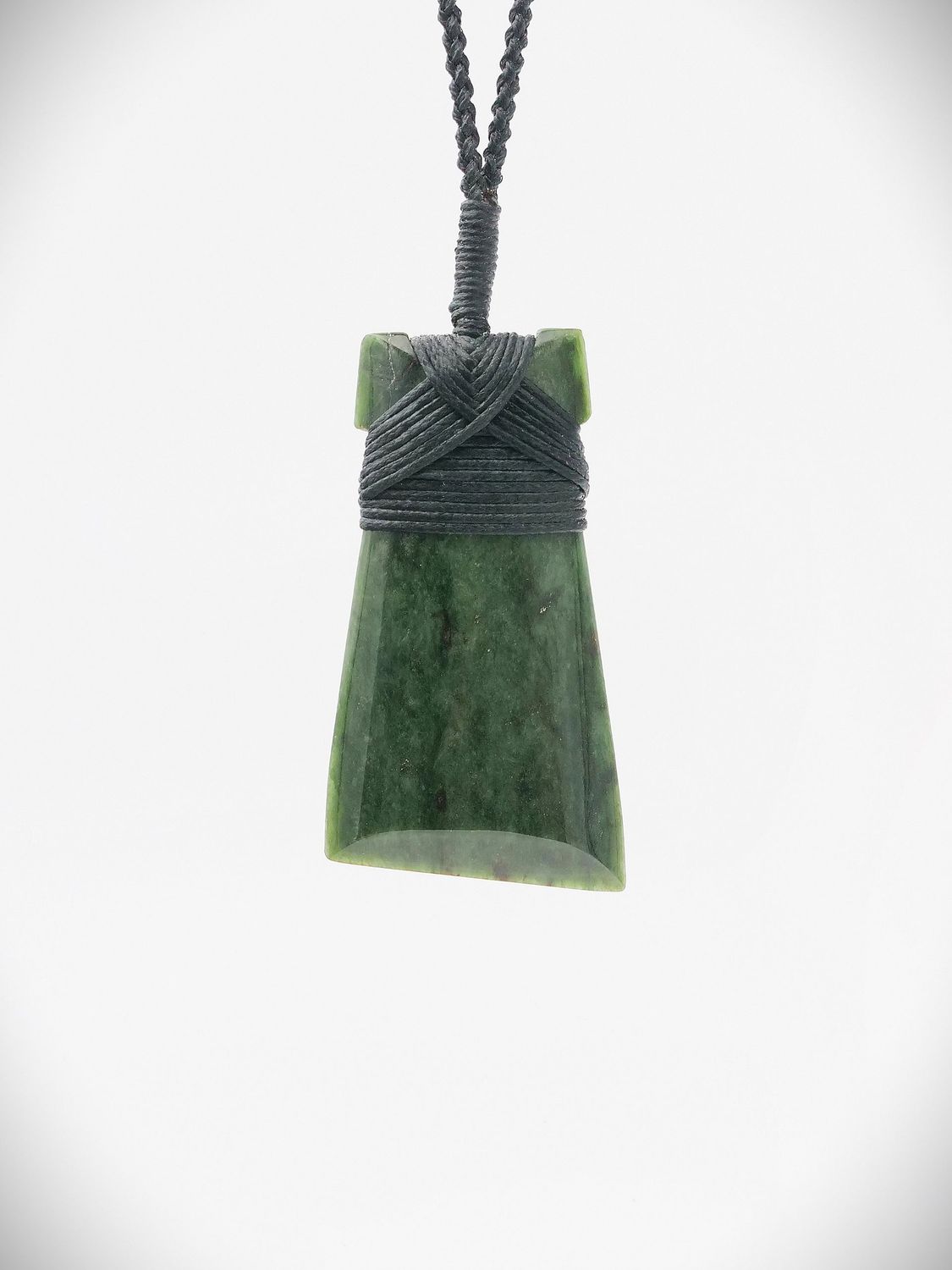 Moko Pounamu Toki Genuine NZ Kawakawa Greenstone - Kaitakata