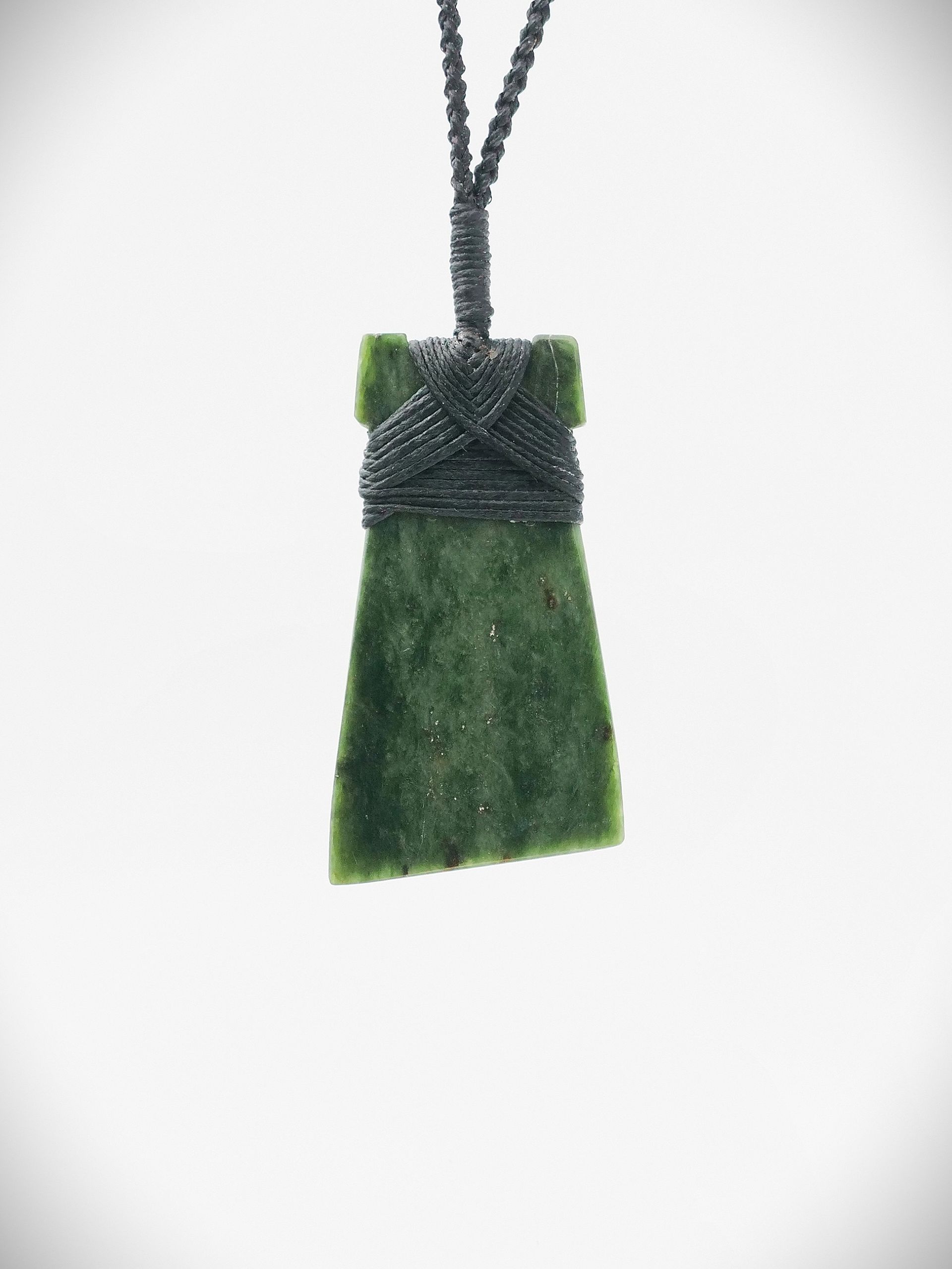 Moko Pounamu Toki Genuine NZ Kawakawa Greenstone - Kaitakata