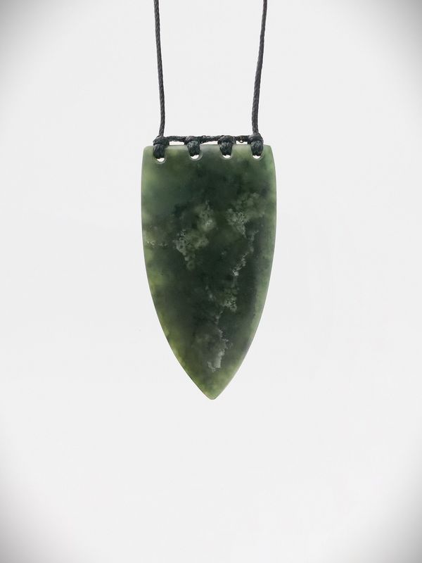 Moko Pounamu Rei Niho NZ Genuine Hapopo Greenstone - Manawahe