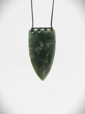 Moko Pounamu Rei Niho NZ Genuine Hapopo Greenstone - Manawahe