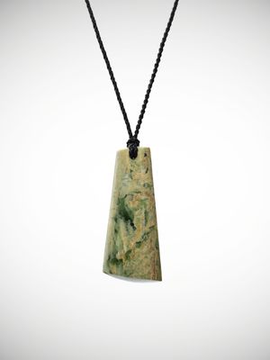 Moko Pounamu Toki Genuine NZ Kahotea Greenstone - Onetapu