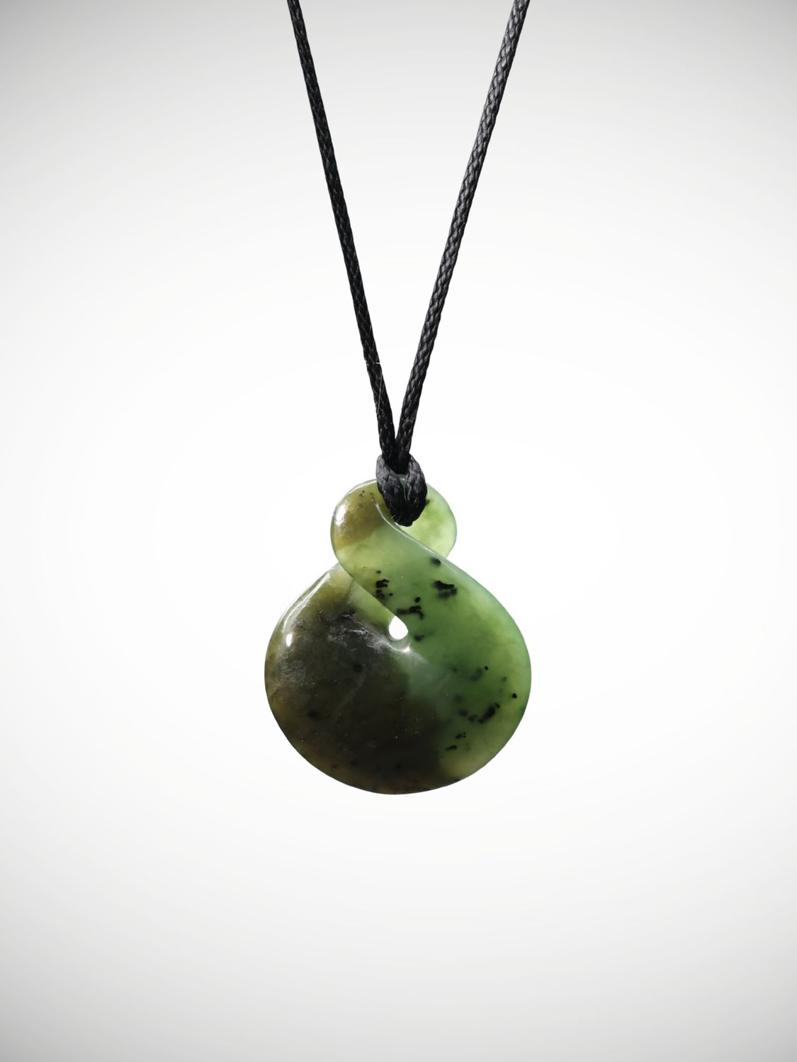Moko Pounamu Pikorua Genuine NZ Kawakawa Greenstone - Awaiti