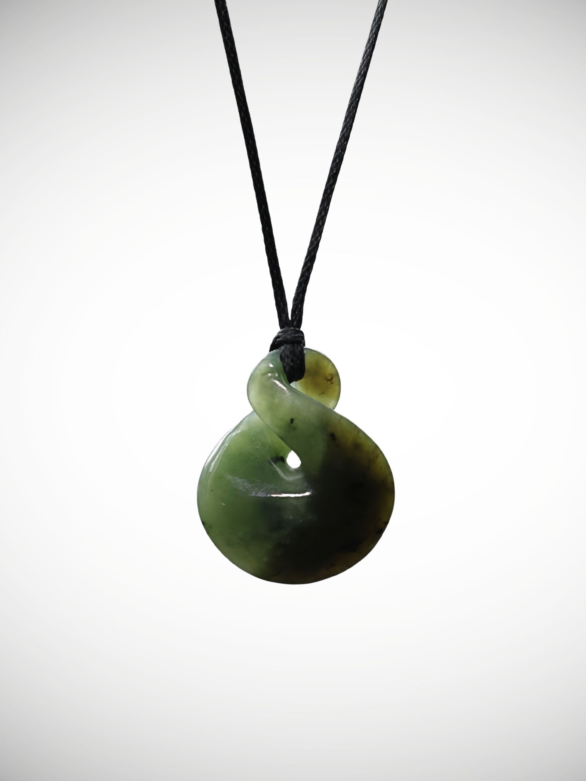 Moko Pounamu Pikorua Genuine NZ Kawakawa Greenstone - Awaiti