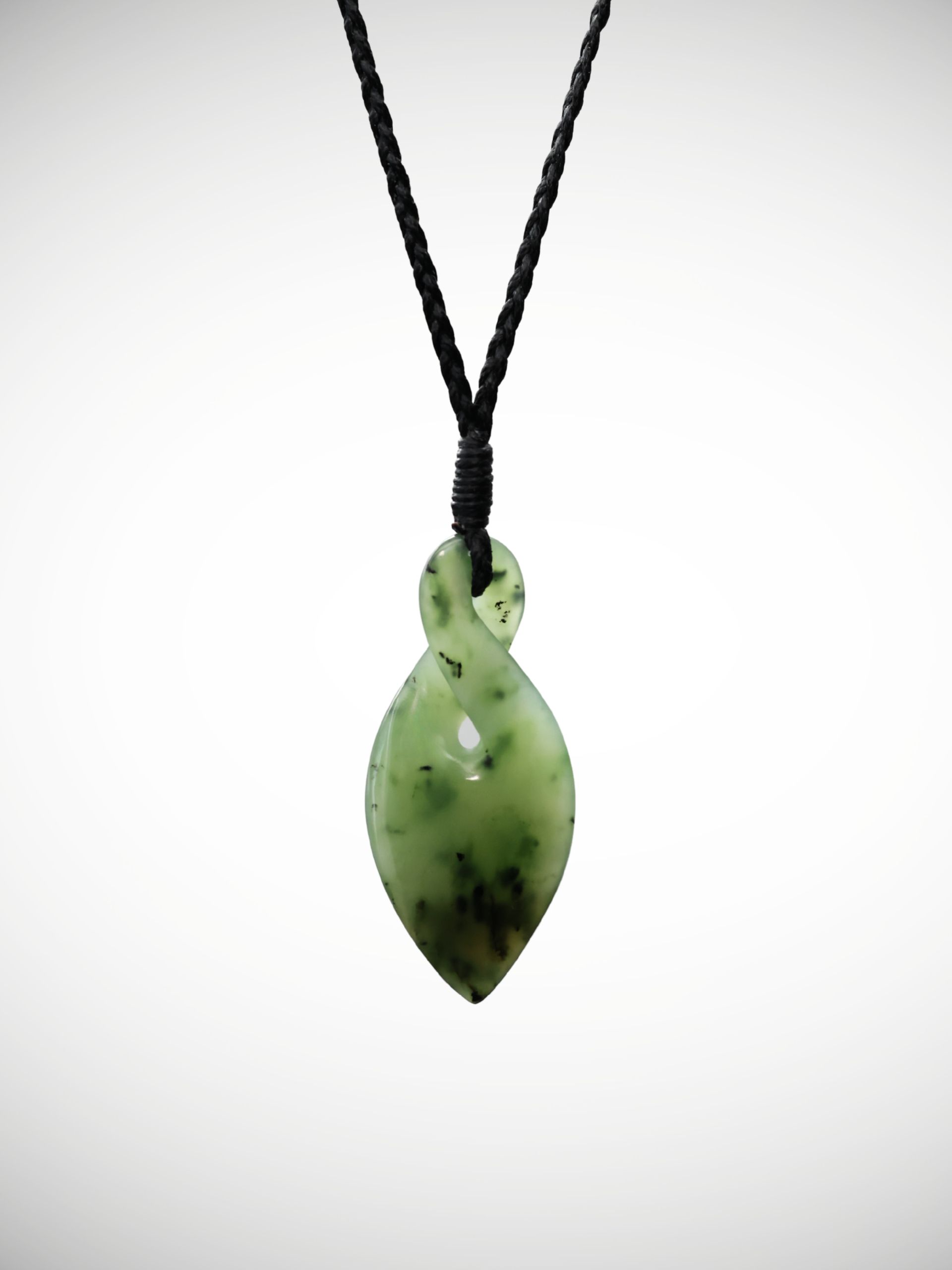 Moko Pounamu Single Pikorua Genuine NZ Kahurangi Greenstone - Onewhero