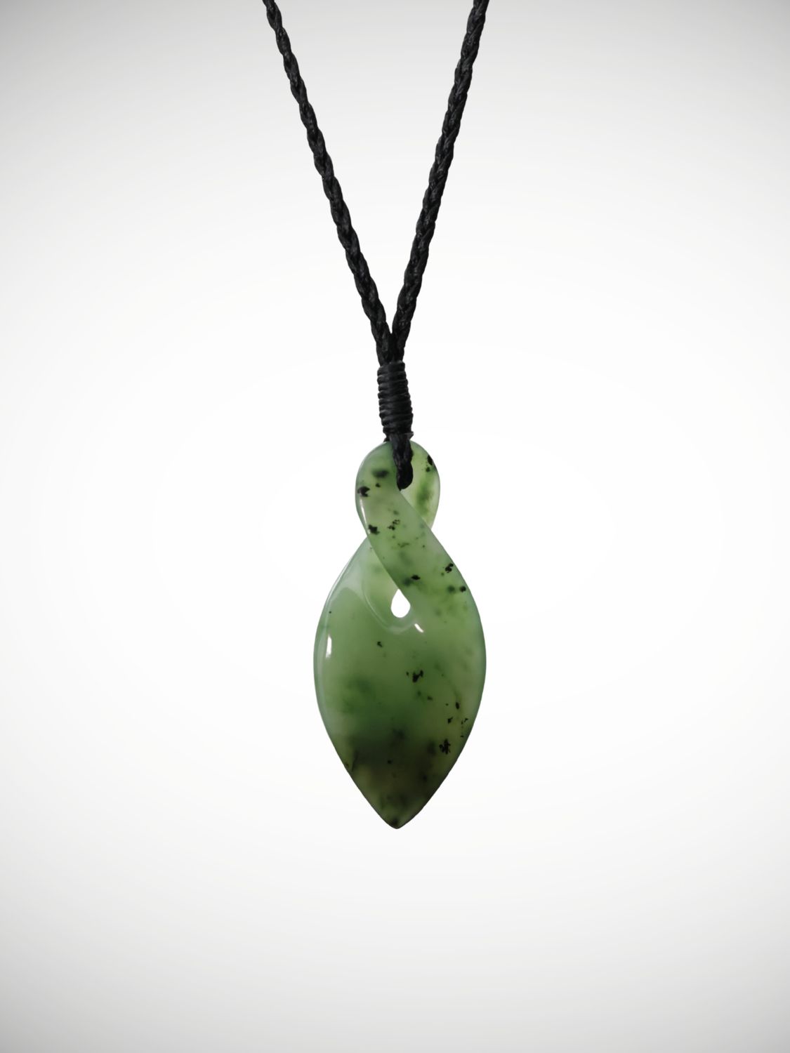 Moko Pounamu Single Pikorua Genuine NZ Kahurangi Greenstone - Onewhero