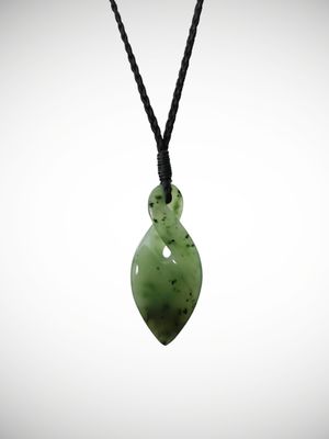 Moko Pounamu Single Pikorua Genuine NZ Kahurangi Greenstone - Onewhero