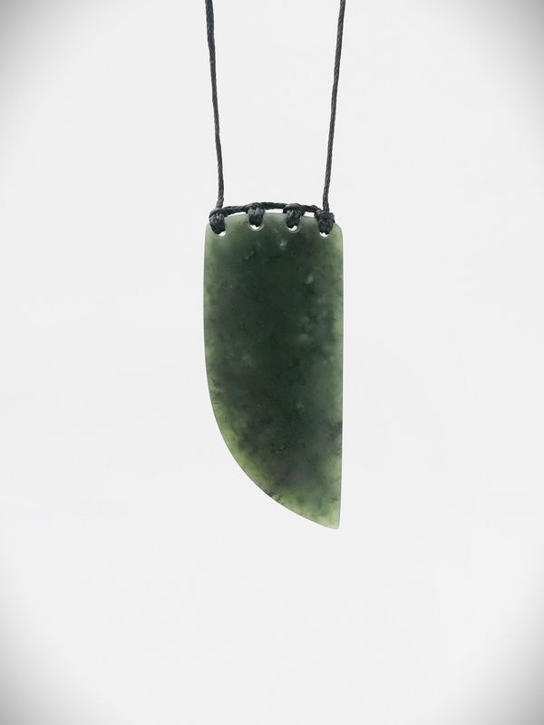 Moko Pounamu Rei Niho NZ Genuine Hapopo Greenstone - Otakiri