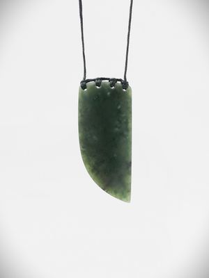 Moko Pounamu Rei Niho NZ Genuine Hapopo Greenstone - Otakiri