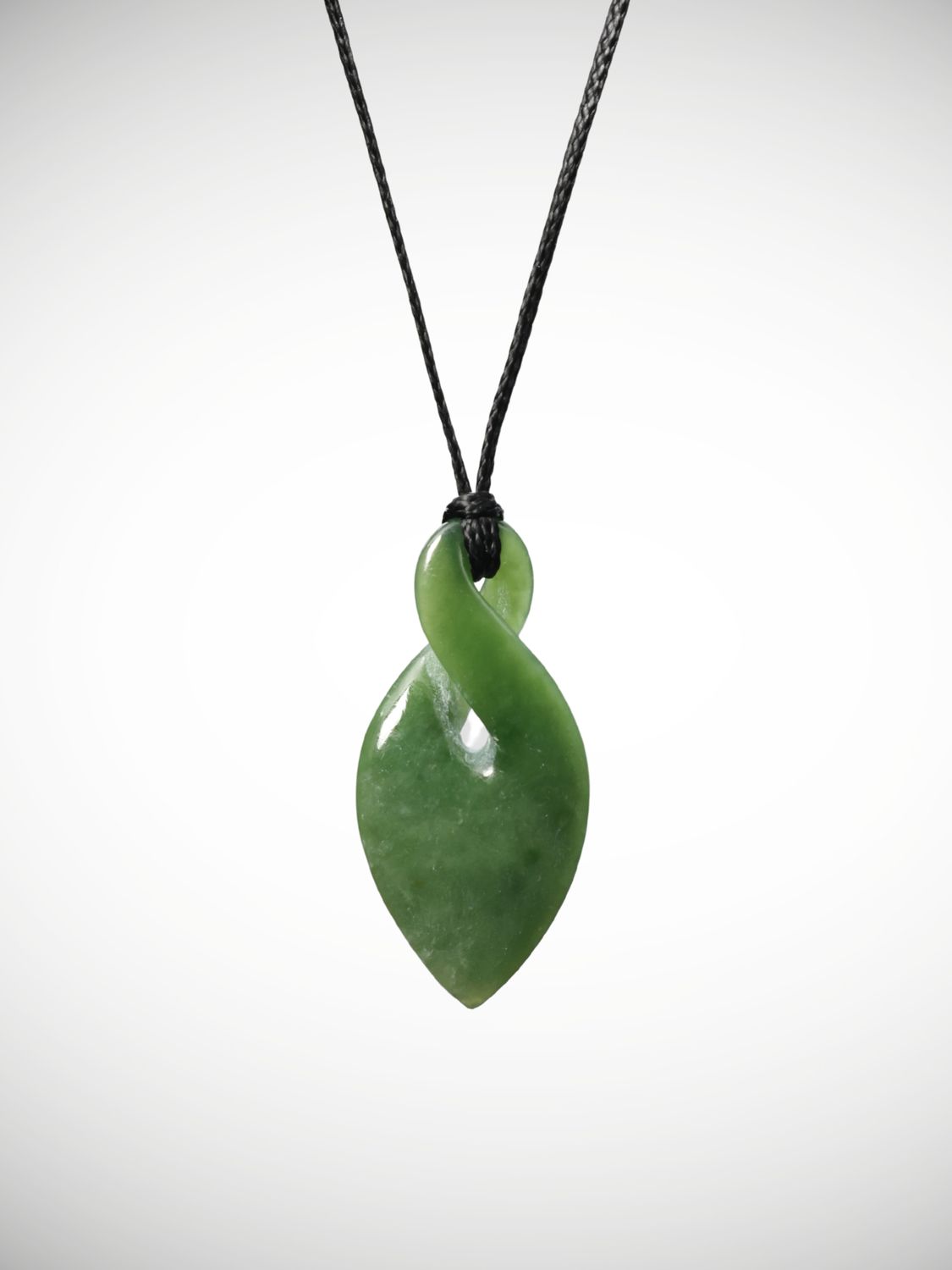 Moko Pounamu Single Pikorua (Twist) Genuine NZ Auhunga Greenstone - Mangati