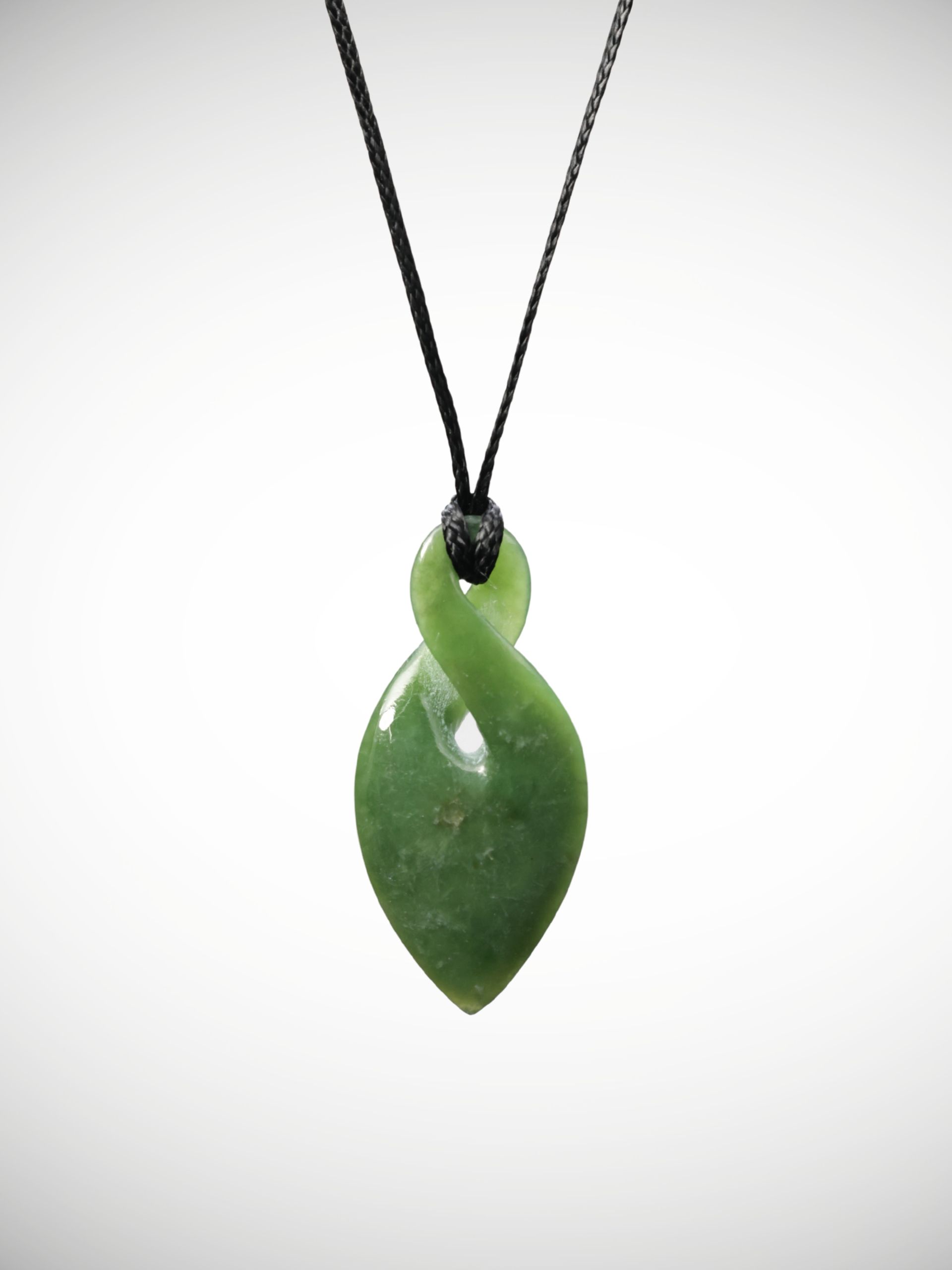 Moko Pounamu Single Pikorua (Twist) Genuine NZ Auhunga Greenstone - Mangati