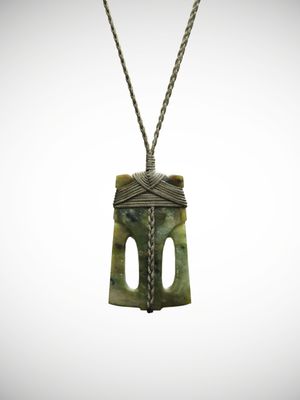 Moko Pounamu Toki Genuine NZ Kahotea Greenstone - Opito