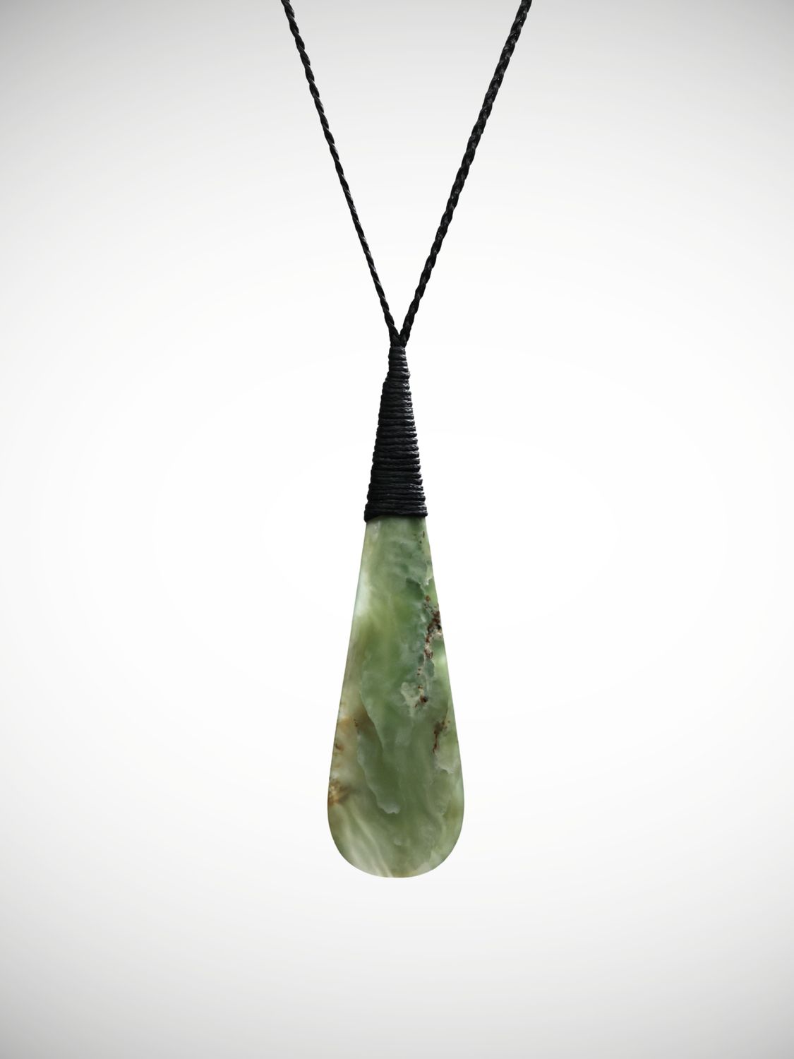 Moko Pounamu Roimata (Teardrop) NZ Genuine Kahotea Flower Greenstone - Opapa Moko Pounamu Roimata (Teardrop) NZ Genuine Kahotea Flower Greenstone - Opapa