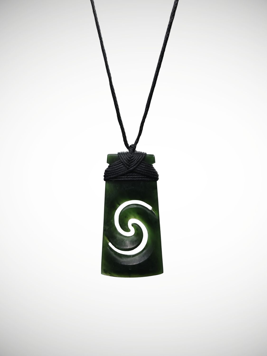 Moko Pounamu Toki Double Koru Genuine NZ Kawakawa Greenstone - Pariroa Moko Pounamu Toki Double Koru Genuine NZ Kawakawa Greenstone - Pariroa