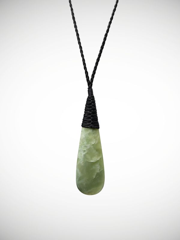 Moko Pounamu Roimata (Teardrop) Genuine NZ Kahotea Flower Greenstone -  Opoe