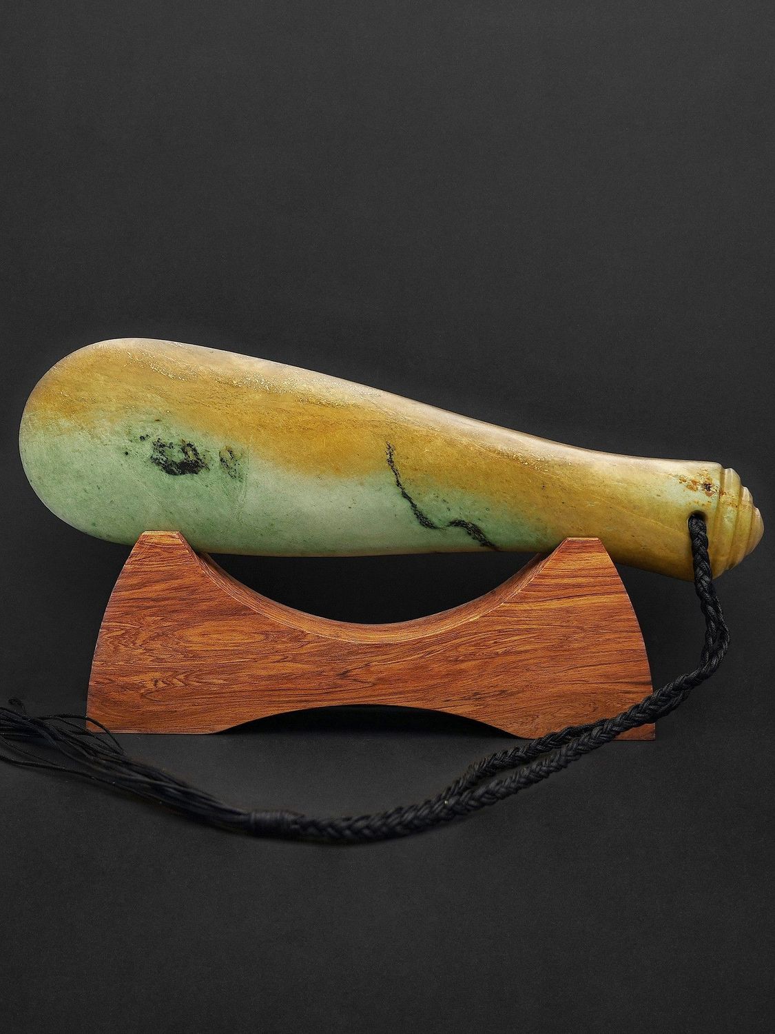 Moko Pounamu Mere NZ Genuine Auhunga Flower Pounamu - Awakaponga Moko Pounamu Mere NZ Genuine Auhunga Flower Pounamu - Awakaponga