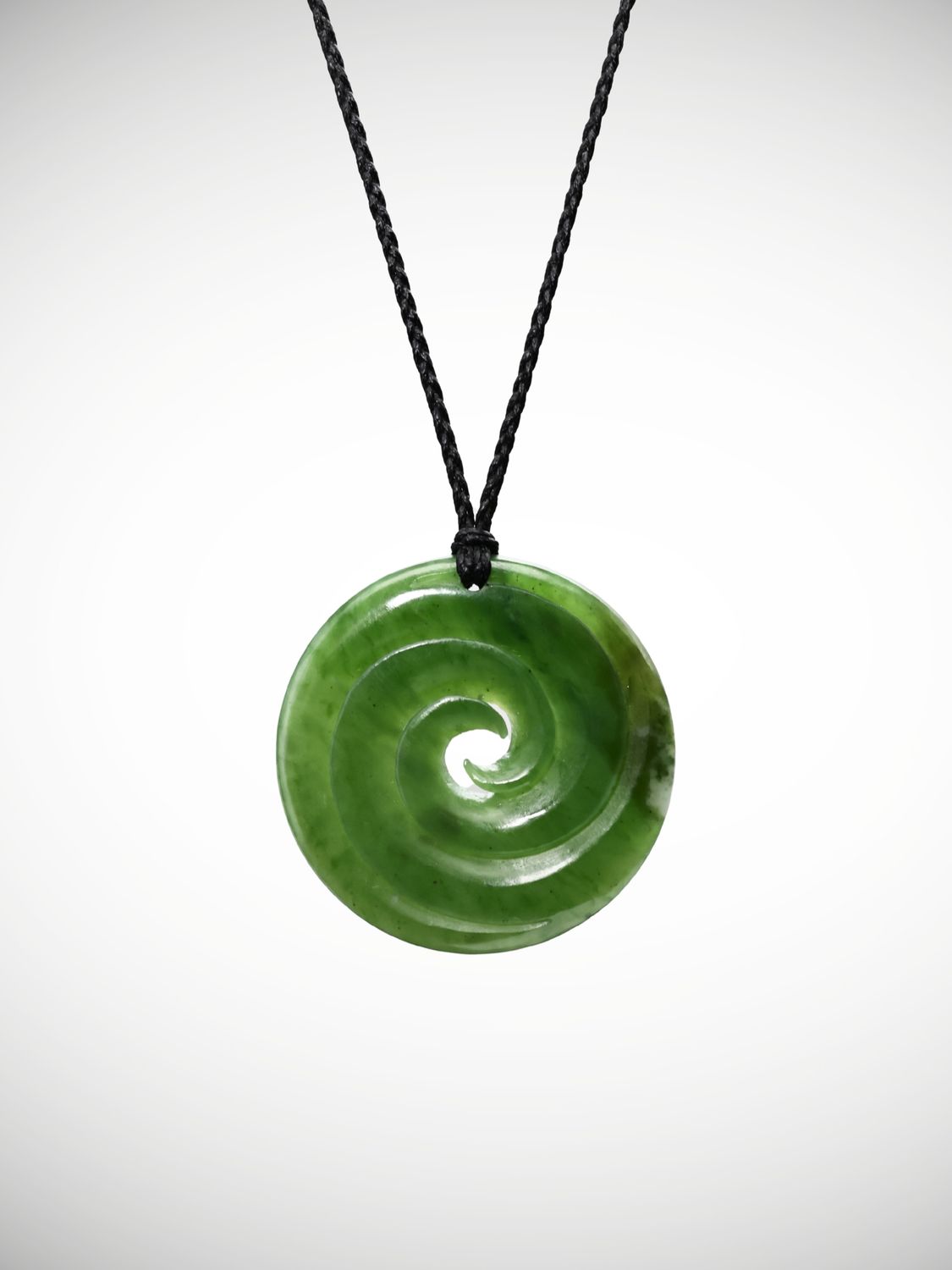 Moko Pounamu Double Koru Genuine NZ Kahurangi Greenstone - Mokoroa Moko Pounamu Double Koru Genuine NZ Kahurangi Greenstone - Mokoroa