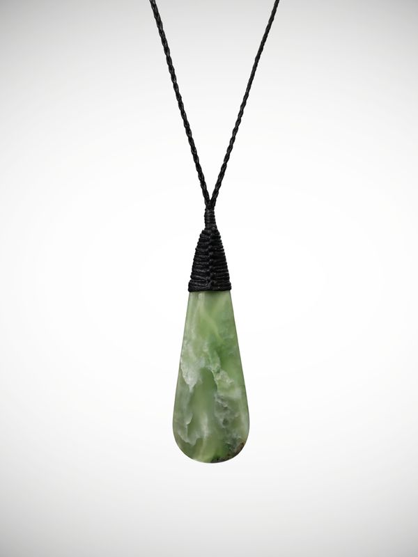 Moko Pounamu Roimata (Teardrop) Genuine NZ Kahotea Flower Greenstone -  Ngaroma