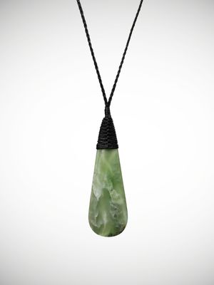 Moko Pounamu Roimata (Teardrop) Genuine NZ Kahotea Flower Greenstone - Ngaroma Moko Pounamu Roimata (Teardrop) Genuine NZ Kahotea Flower Greenstone - Ngaroma