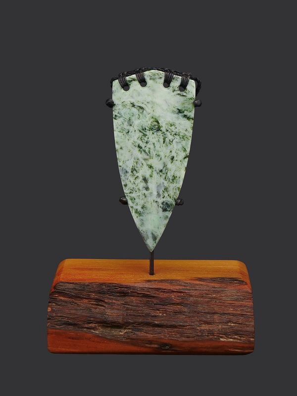 Moko Pounamu Rei Niho Genuine NZ Te Tau Ihu Nelson Kokopu Greenstone - Puketapu