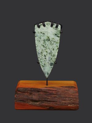 Moko Pounamu Rei Niho Genuine NZ Te Tau Ihu Nelson Kokopu Greenstone - Puketapu Moko Pounamu Rei Niho Genuine NZ Te Tau Ihu Nelson Kokopu Greenstone - Puketapu