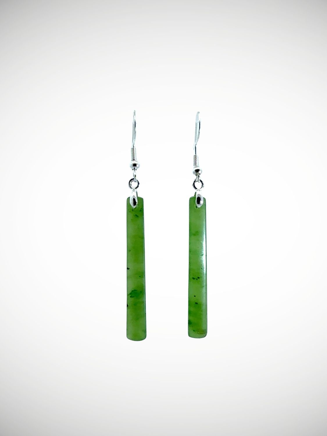 Moko Pounamu NZ Kahurangi Greenstone & Sterling Silver Earrings - Ngauranga Moko Pounamu NZ Kahurangi Greenstone & Sterling Silver Earrings - Ngauranga