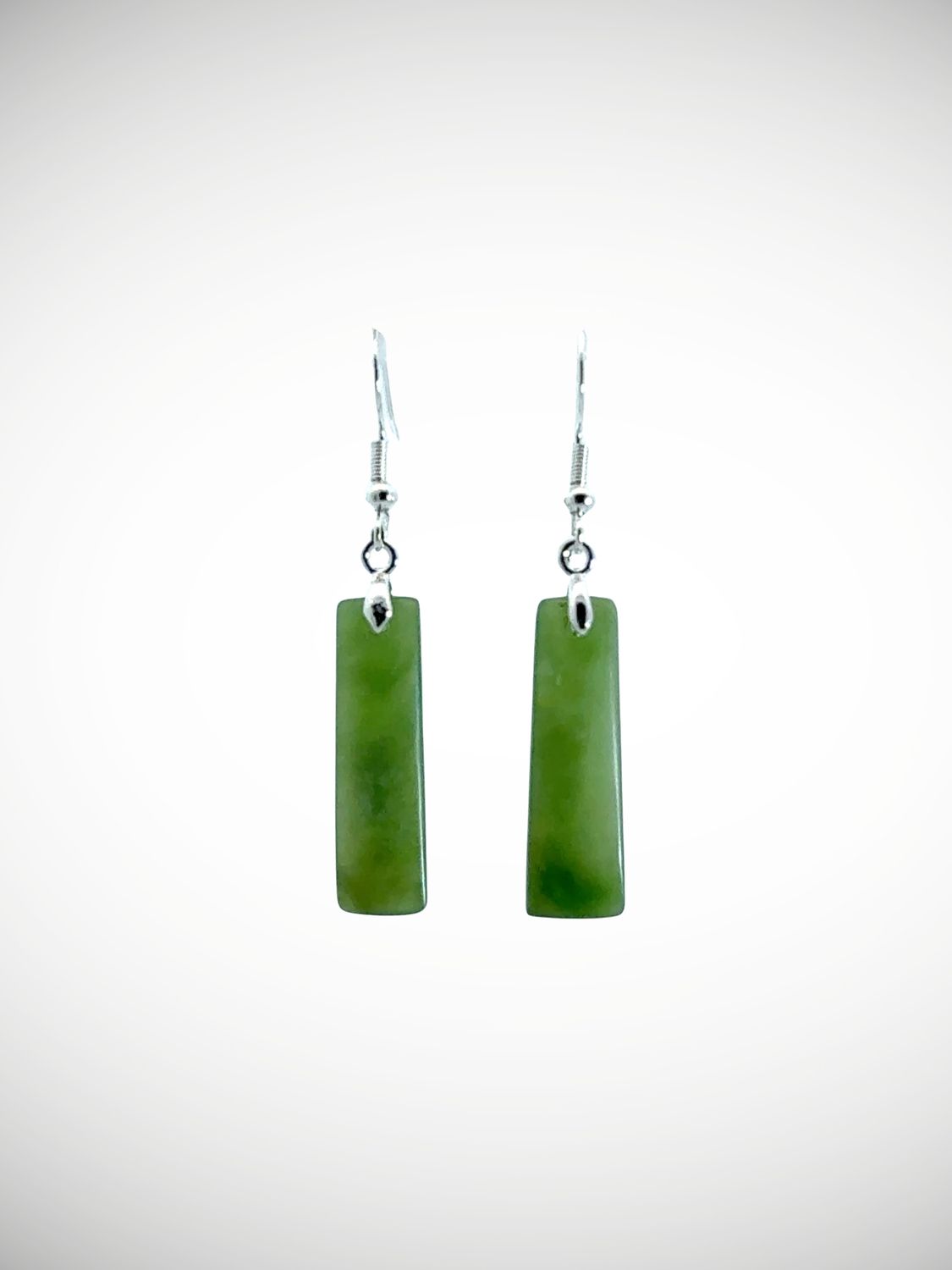 Moko Pounamu NZ Kawakawa Greenstone & Sterling Silver Earrings - Ngawaka Moko Pounamu NZ Kawakawa Greenstone & Sterling Silver Earrings - Ngawaka