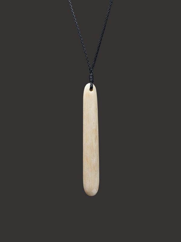 Moko Pounamu Roimata Genuine Whale Bone Carving - Pohonui