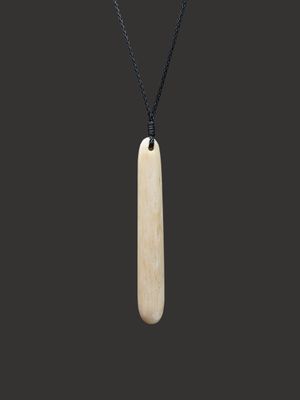 Moko Pounamu Roimata Genuine Whale Bone Carving - Pohonui