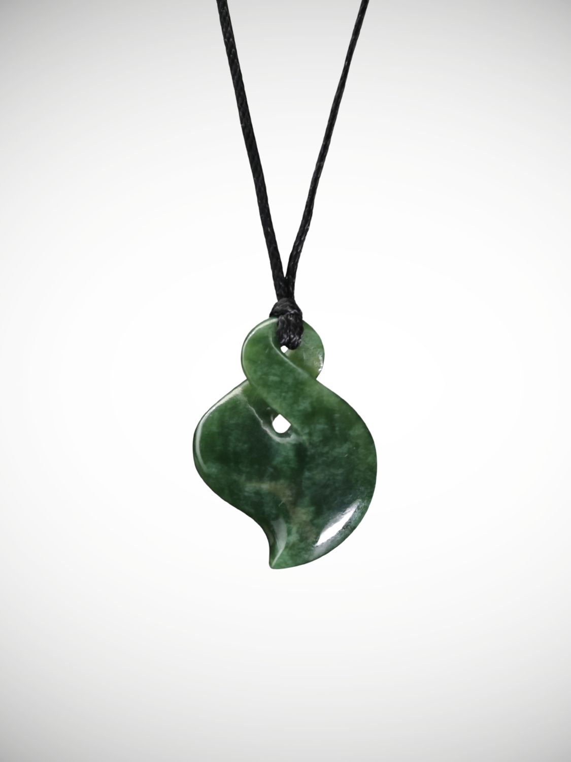 Moko Pounamu Single Pikorua (Twist) Genuine NZ Auhunga Greenstone - Paretai Moko Pounamu Single Pikorua (Twist) Genuine NZ Auhunga Greenstone - Paretai