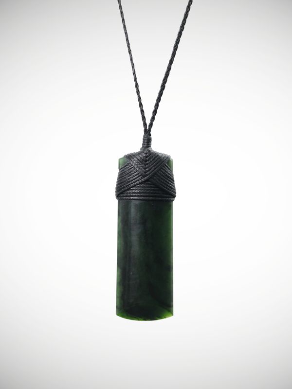 Moko Pounamu Toki Genuine NZ Kawakawa Greenstone - Otaika
