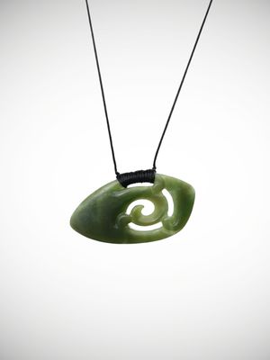 Moko Pounamu Koru Genuine NZ Kahurangi Greenstone - Otakaro Moko Pounamu Koru Genuine NZ Kahurangi Greenstone - Otakaro