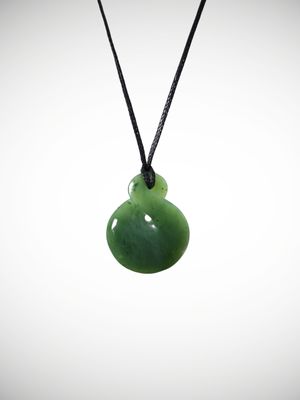 Moko Pounamu Pikorua Genuine NZ Kawakawa Greenstone - Orukuwai Moko Pounamu Pikorua Genuine NZ Kawakawa Greenstone - Orukuwai