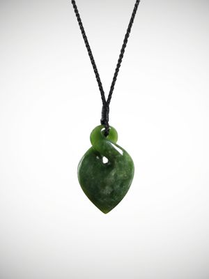 Moko Pounamu Single Pikorua NZ Genuine Kahotea Greenstone - Oweka