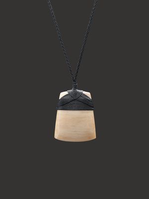 Moko Pounamu Toki Genuine Whale Bone Carving - Otiria Moko Pounamu Toki Genuine Whale Bone Carving - Otiria